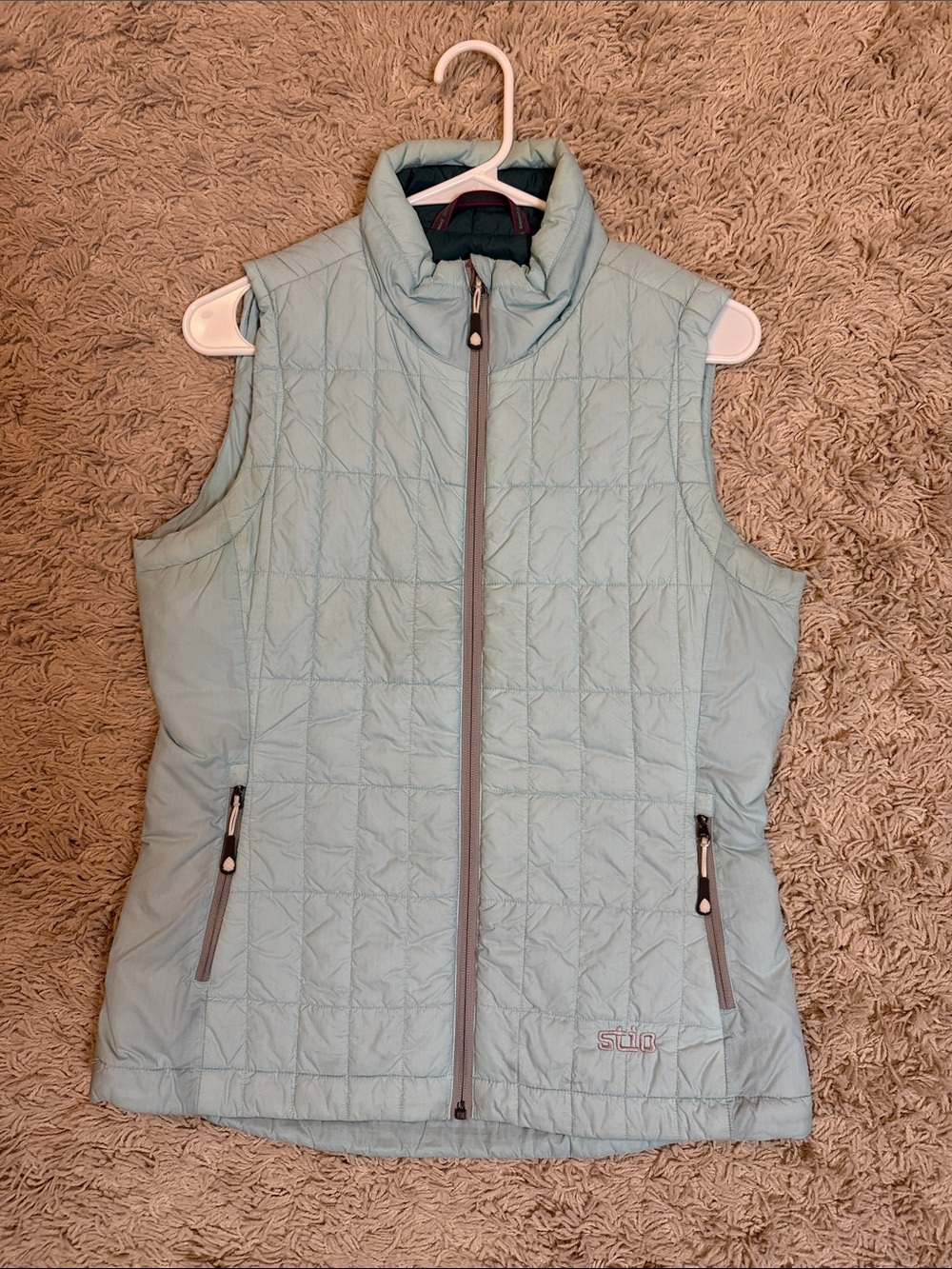 Stio Light Blue Quilted Insulated Vest
